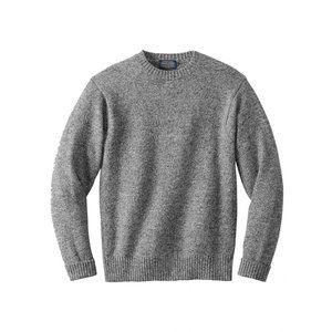 Pendleton Gray Charcoal Washable Shetland Wool Men’s Crew Neck Sweater XL EUC